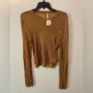 NWT free people transparent sweater